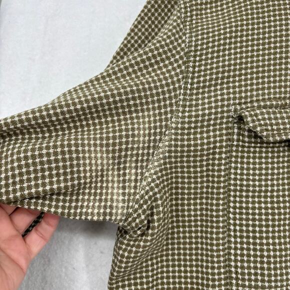 Royal Robbins Shirt Size XXL Olive Green Textured Button Down Cotton Long Sleeve - Picture 5 of 11